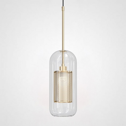 Подвесной светильник CATCH F cylinder brass D12