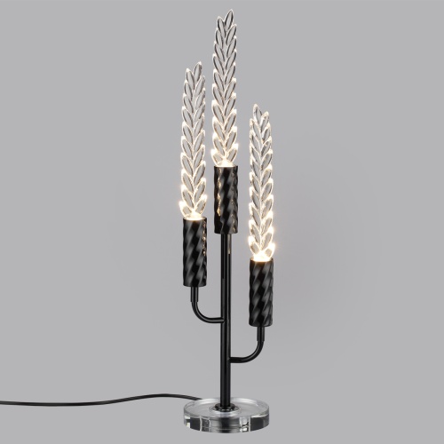 ODEON LIGHT EXCLUSIVE 5459/9TL L-VISION ODL_EX26 041 черный глянцевый/прозрачн./металл/стекло/хрустальное стекло Настольная лампа LED 9W (3*3W) 3000K 460Лм KOLOS фото 5