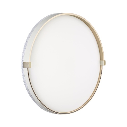 SONEX 7646/DLN PALE SN 189 Светильник пластик/белый/золотой LED 48Вт 3000/4000/6000К D390 IP43 CCT OLIDI WHITE