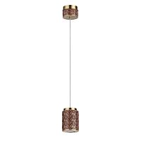 ODEON LIGHT EXCLUSIVE 5453/5LA L-VISION ODL_EX26 011 светлая бронза/коричневый/металл/керамика/акрил Подвес LED 5W 3000K LULU