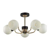 LUMION 5642/5C COMFI LN23 000 чёрный, золотой Люстра потолочная E27 5*60W 220V BLISS