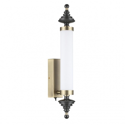 ODEON LIGHT EXCLUSIVE 5404/17WL L-VISION ODL_EX25 027 бронзов.брашированн./черный/стекло/керамика Настенный светильник LED 17W 3000K ULA
