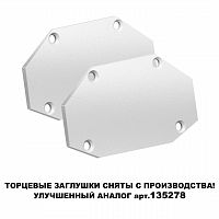 135204 SHINO NT23 045 белый Заглушка торцевая (в комплекте 2шт) для шинопровода арт.135202 IP20 SMAL