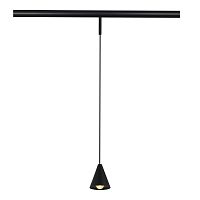 ST689.436.05 Магнитный трековый светильник Черный LED 1*5W 3000K Lm Ra>90 40° IP20 D80xH98 24V