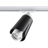 NOVOTECH 370836 PORT NT22 243 черный Светильник трековый однофазный трехжильный IP20 GU10 9W 220V TULIP