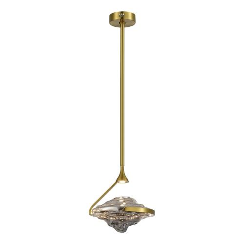 SL6115.303.01 Светильник подвесной ST-Luce Латунь/Дымчато-Серый LED 1*19W 3000K SL6115.303.01 Светильник подвесной ST-Luce Латунь/Дымчато-Серый LED 1*19W 3000K