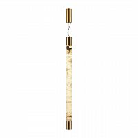 ODEON LIGHT 6687/25L L-VISION ODL24 000 Подвесной светильник латунь/металл/алебастр IP20 LED 40W 3000/4000 MARBELLA