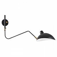 ODEON LIGHT 4830/1W WALLI ODL21 459 черный/золотой Настенный светильник E27 1*40W KERBI