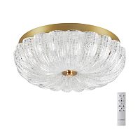 SONEX 7719/36L PIKO LED SN 567 Светильник металл/стекло/прозрачный/золотой LED 36Вт 3000-6500K D300 IP20 пульт ДУ TESORO