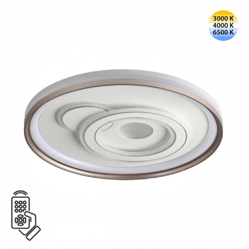 SONEX 7785/85L PIKO LED SN 607 Светильник металл/белый/бронза LED 85Вт 3000-6500K D490 IP20 пульт ДУ GEMINI