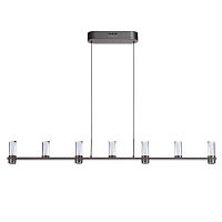 ODEON LIGHT 7143/45L HIGHTECH ODL26 513 Подвесной светильник темный никель/акрилл/металл IP20 LED 40W 2470Лм 3000K 180° 220V DEFANCE