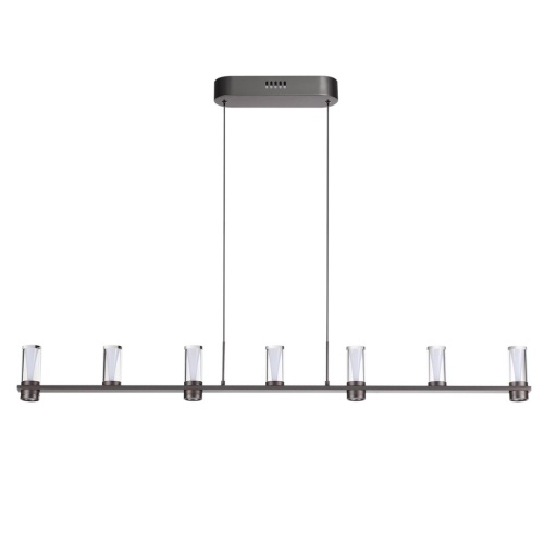 ODEON LIGHT 7143/45L HIGHTECH ODL26 513 Подвесной светильник темный никель/акрилл/металл IP20 LED 40W 2470Лм 3000K 180° 220V DEFANCE