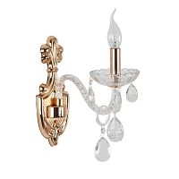 LUMION 8376/1W CLASSI LN26 088 золото/прозрачный, металл/хрусталь Бра E14 40W 220V ALISSA