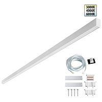 NOVOTECH 359606 OVER NT25 068 белый Светильник линейный светодиод. с переключ. цв. температуры IP20 LED 60W 220-240V 3000К\4000К\6000К FATTO