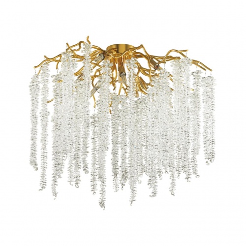 ODEON LIGHT 5005/8C HALL ODL23 617 золотой/прозрачный металл/хрусталь Люстра потолочная G9 8*40W BANCHE