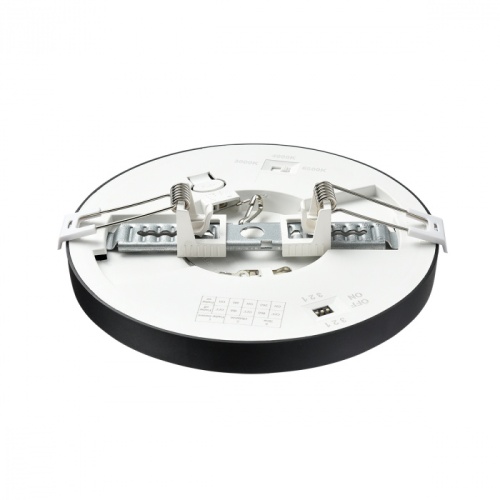 SONEX 7788/12L MITRA LED SN 537 Светильник пластик/белый/черный LED 12Вт 3000/4000/6500К D170 IP44 CCT/датчик движения NEBULA BLACK фото 6