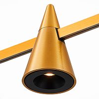 ST813.206.05 Магнитный трековый светильник FARM Золотистый LED 1*5W 3000K 272Lm Ra90 60 IP20 D70xH115 24V