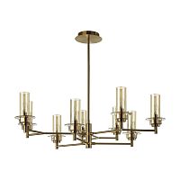 LUMION 6554/9C CLASSI LN26 098 бронза/коньячный/металл/стекло Люстра потолочная E14 9*40W 220V MADONNA