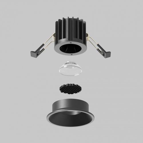 Встраиваемый светильник Maytoni Technical Round DL058-7W3K-B фото 5