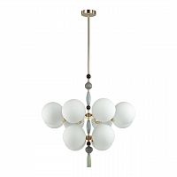 ODEON LIGHT EXCLUSIVE 5405/12 MODERN ODL_EX24 125 золотой/серый/голубой/зеленый/белый матов./металл/керамика/стекло Люстра E14 12*40W PALLE