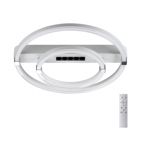7665/55LR MITRA LED SN 562 Светильник пластик/белый LED (55Вт+7Вт) 3000-6000K 545х505 IP20 пульт ДУ TRECKY