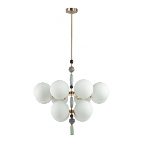 ODEON LIGHT EXCLUSIVE 5405/12 MODERN ODL_EX24 125 золотой/серый/голубой/зеленый/белый матов./металл/керамика/стекло Люстра E14 12*40W PALLE