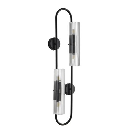 LUMION 6561/4W SUSPENTIONI LN26 284 черный/прозрачный, металл/стекло Бра G9 4*20W 220V TORONTO