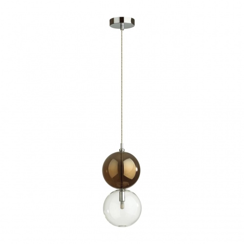 ODEON LIGHT 4980/1B PENDANT ODL22 000 хром/коричневый/стекло Подвес G9 1*40W TWIXY ODEON LIGHT 4980/1B PENDANT ODL22 000 хром/коричневый/стекло Подвес G9 1*40W TWIXY