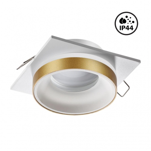 NOVOTECH 370787 SPOT NT21 594 белый/золото Светильник встраиваемый влагозащищенный GU10 9W 220V WATER