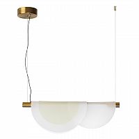 ODEON LIGHT 4358/20L MIDCENT ODL23 000 античная бронза/акрил белый матовый/янтарный Подвесной св-к IP20 LED 20W 1208Лм 3000K COLLE