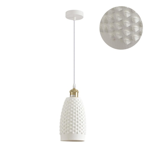 LUMION 8350/1B SUSPENTIONI LN26 373 белый, металл/керамика Подвес E27 60W 220V CANESTRA