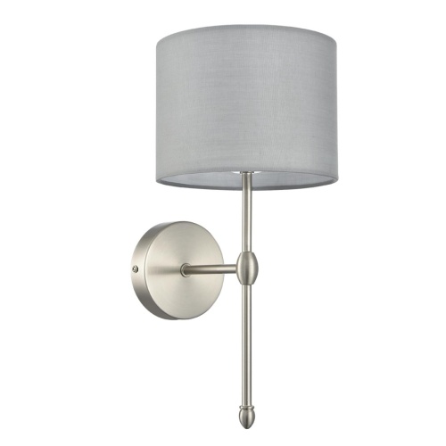 LUMION 8262/1W CLASSI LN26 061 металл/текстиль, никель/серый Бра E14 1*40W 220V LATTI