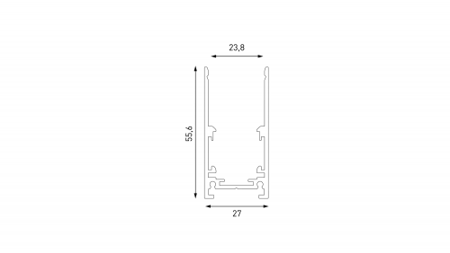 Шинопровод накладной глубокий, серия SY-LINK, Черный, IP20 SY-LINK-20S1-2.5-BL фото 3