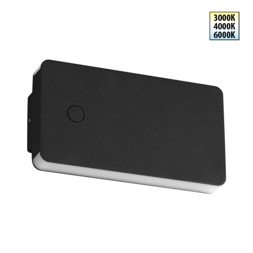 NOVOTECH 359590 STREET NT25 702 черный Светильник ландшафтный с переключ. цв. температуры IP54 LED 10W 100-240V 3000К\4000К\6000К STRAIT