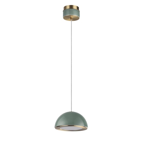 ODEON LIGHT EXCLUSIVE 5452/6L L-VISION ODL_EX26 011 светлая бронза/зеленый/металл/керамика/акрил Подвес LED 6W 3000K LULU