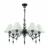ODEON LIGHT EXCLUSIVE 4896/7 MODERN ODL_EX23 107 черный матов./серый/молочный металл/керамика/ткань Люстра E14 7*40W SOCHI