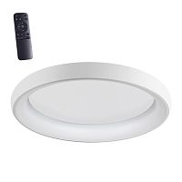 NOVOTECH 359033 OVER NT23 358 белый Светильник накладной диммируемый, в комплекте пульт ДУ (2.4G) IP20 LED 3000К~6000К 60W 85-265V FOLD