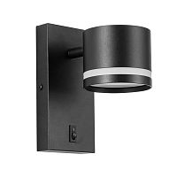 LUMION 8339/1W MODERNI LN26 239 хром/черный, металл/акрил Бра GX53 LED 7W 220V LANIKA