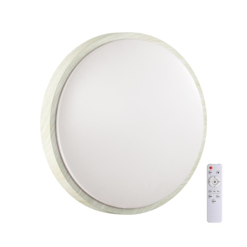 SONEX 7628/EL PALE SN 170 Светильник пластик/беленый под дер. LED 72Вт 3000-6300K D500 IP43 пульт ДУ LOSTA