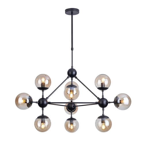 Люстра на штанге Arte Lamp BOLLA A1664SP-10BK Люстра на штанге Arte Lamp BOLLA A1664SP-10BK