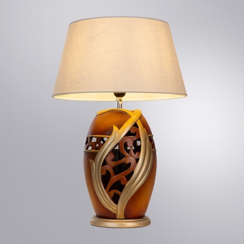 Декоративная настольная лампа Arte Lamp RUBY A4064LT-1BR фото 2 Декоративная настольная лампа Arte Lamp RUBY A4064LT-1BR фото 2