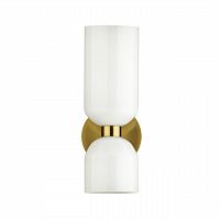 ODEON LIGHT 4798/2W MIDCENT ODL21 539 бронзовый/белый Бра с выкл. E14 2*60W ORINOCO