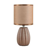 LUMION 8171/1T COUNTY LN26 497 коричневый, керамика/текстиль Настольная лампа E14 1*40W 220V EVANA