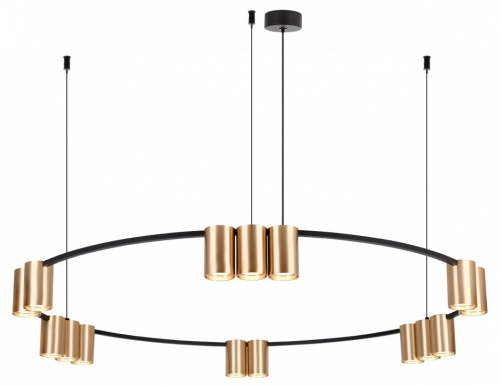 Подвесная люстра Denkirs Orbit DK4067-BK+SG