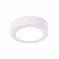 ST112.542.06 Светильник настенно-потолочный Белый LED 1*6W 4000K 370Lm Ra80 120° IP20 D110xH28 90-265V
