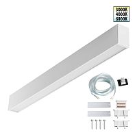 NOVOTECH 359602 OVER NT25 068 белый Светильник линейный светодиод. с переключ. цв. температуры IP20 LED 20W 220-240V 3000К\4000К\6000К FATTO