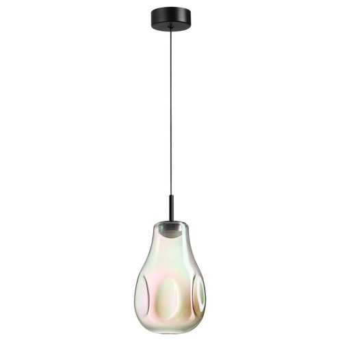 ODEON LIGHT 5098/4LB PENDANT ODL25 365 черный/бензиновый/металл/стекло Подвес LED 4W 4000K 388Лм NAVE