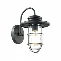 ODEON LIGHT 4171/1W NATURE ODL19 717 черный/прозрачный Уличный настенный светильник IP44 E27 1*60W HELM