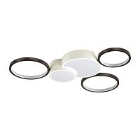 LUMION 5253/80CL LEDIO LN26 291 белый, черный Люстра потолочная диммир. с ДУ LED 80W 220V NORBERT