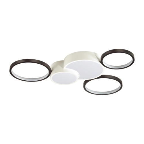 LUMION 5253/80CL LEDIO LN26 291 белый, черный Люстра потолочная диммир. с ДУ LED 80W 220V NORBERT